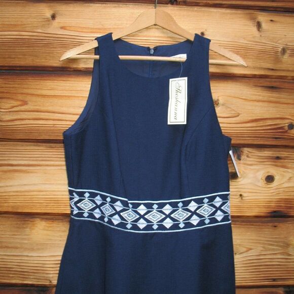 NWT Shoshanna Fit And Flare Embroidered Dress - Picture 4 of 10